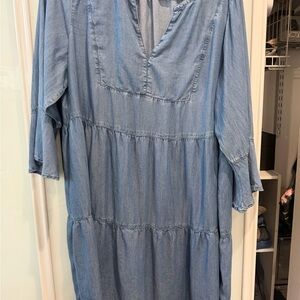 Blue Denim Tunic Dress